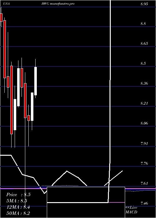 monthly chart BrandywineglobalGlobal