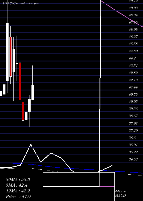 monthly chart CamdenNational
