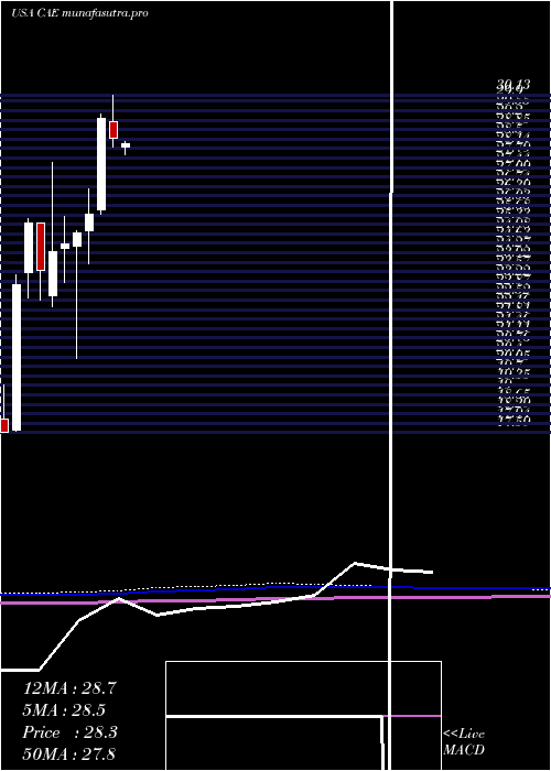  monthly chart CaeInc