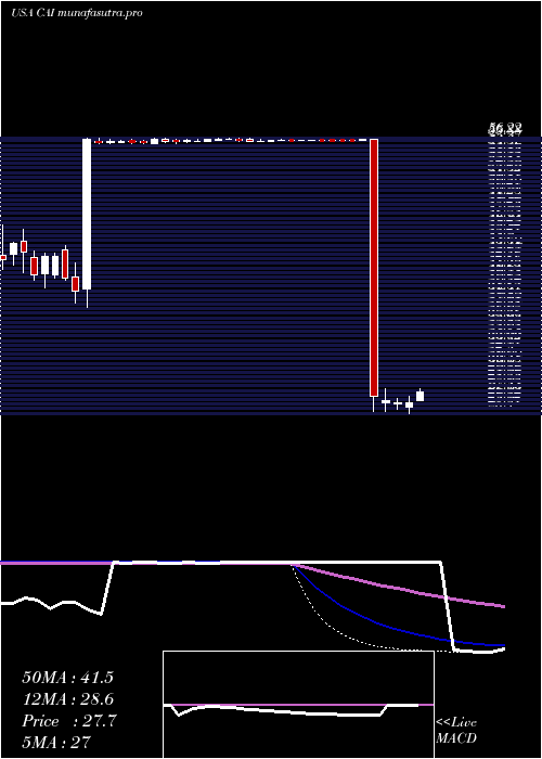 weekly chart CaiInternational