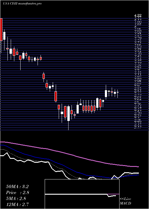  Daily chart CadizInc