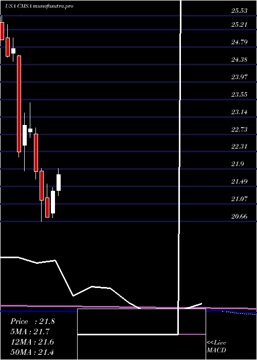 monthly chart CmsEnergy