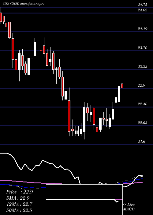 weekly chart CmsEnergy