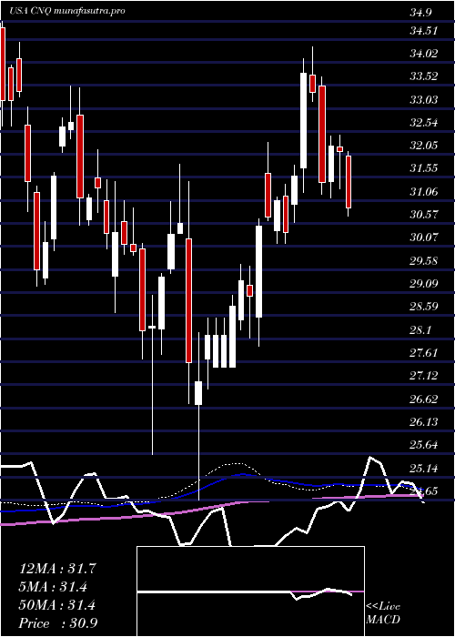 weekly chart CanadianNatural