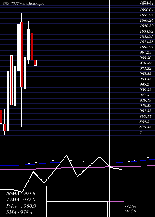 monthly chart CostcoWholesale