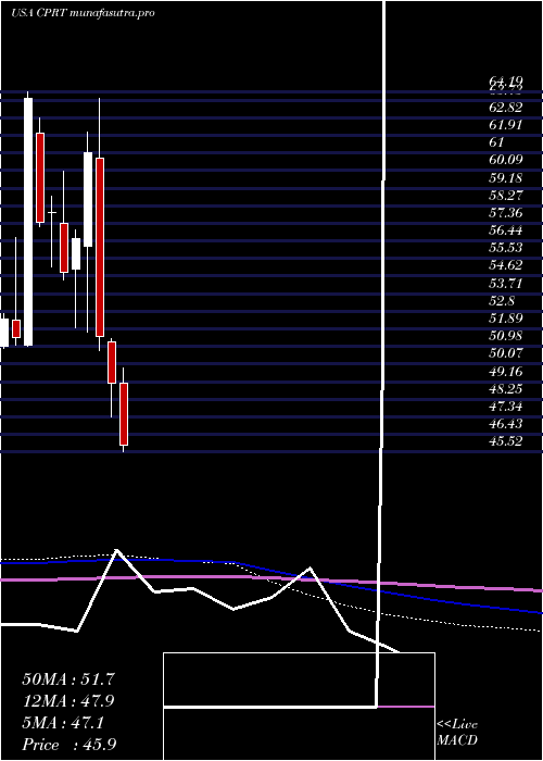 monthly chart CopartInc