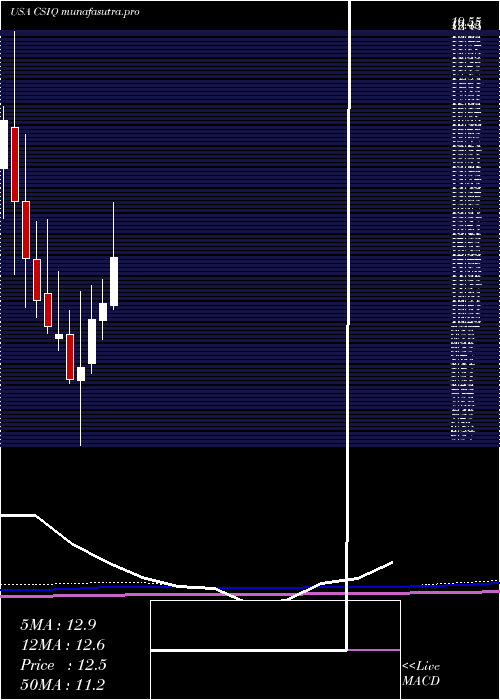 monthly chart CanadianSolar
