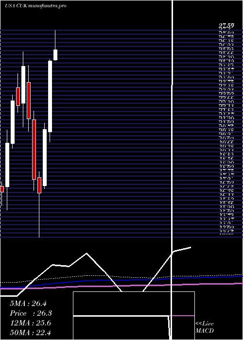 monthly chart CarnivalCorporation