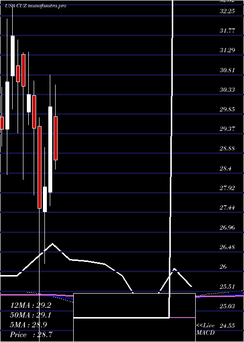 monthly chart CousinsProperties