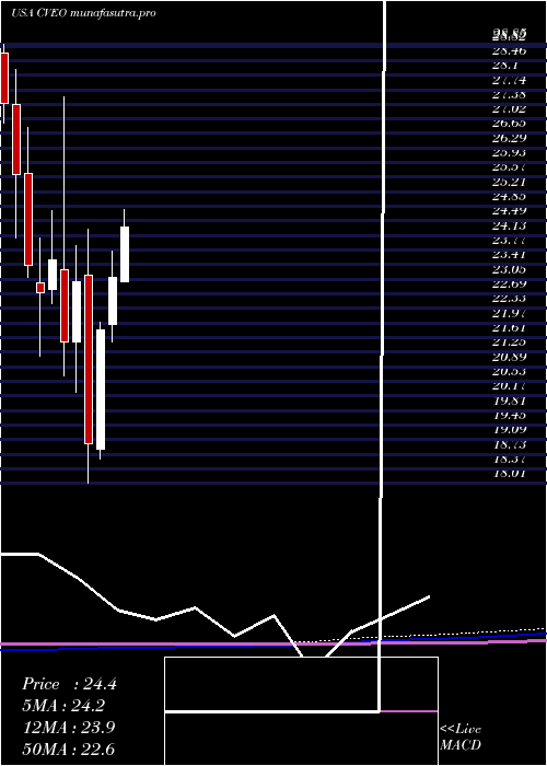 monthly chart CiveoCorporation