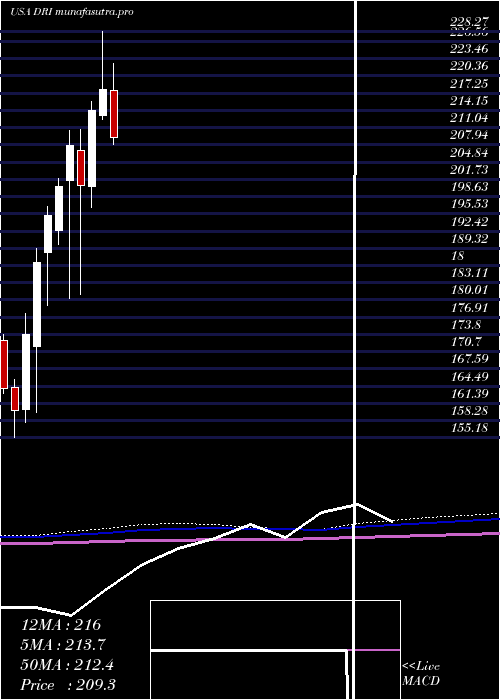 monthly chart DardenRestaurants