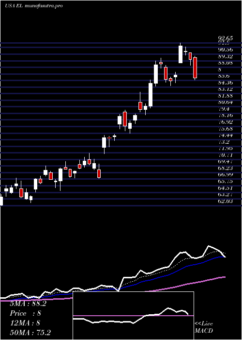 Daily chart EsteeLauder