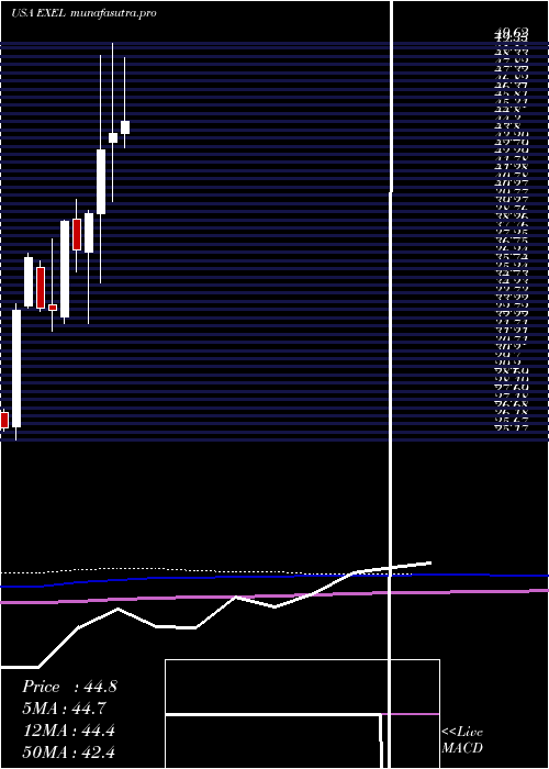 monthly chart ExelixisInc
