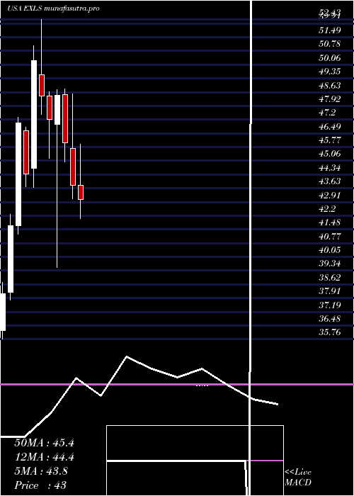 monthly chart ExlserviceHoldings