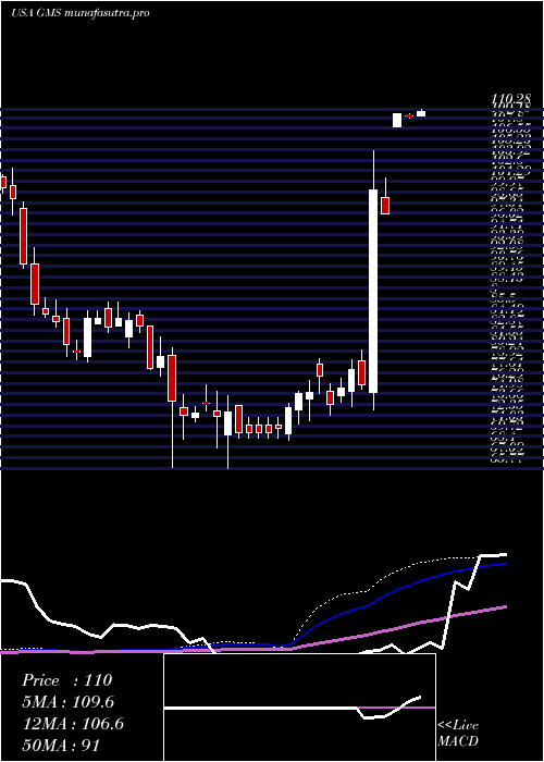 weekly chart GmsInc