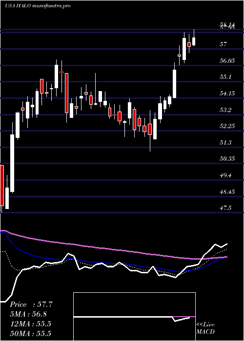 Daily chart HalozymeTherapeutics