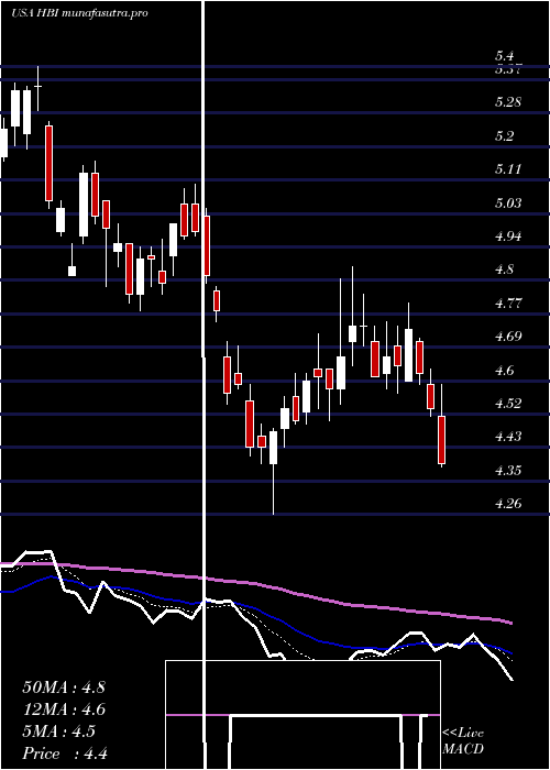 Daily chart HanesbrandsInc