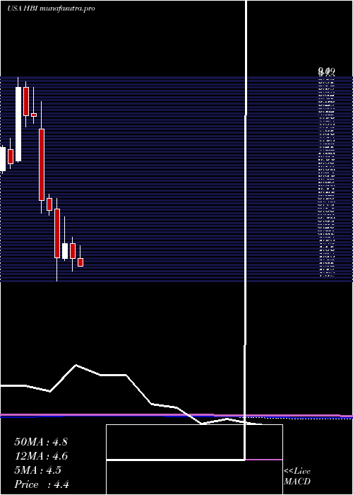 monthly chart HanesbrandsInc