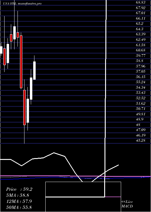 monthly chart HexcelCorporation