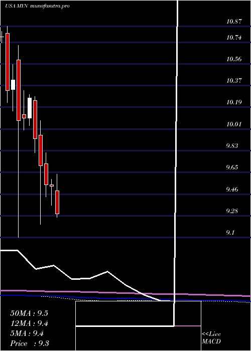 monthly chart BlackrockMuniyield
