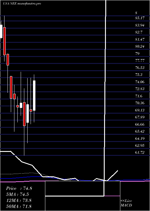 monthly chart NexteraEnergy