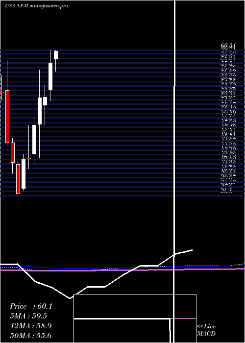 monthly chart NewmontMining