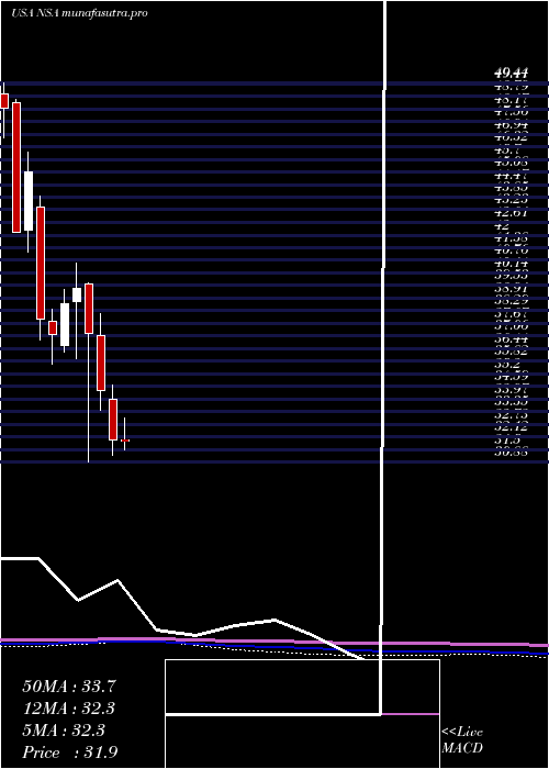 monthly chart NationalStorage