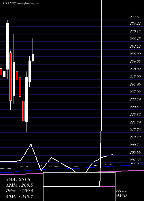 monthly chart NorfolkSouther