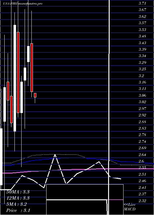  monthly chart PumaBiotechnology