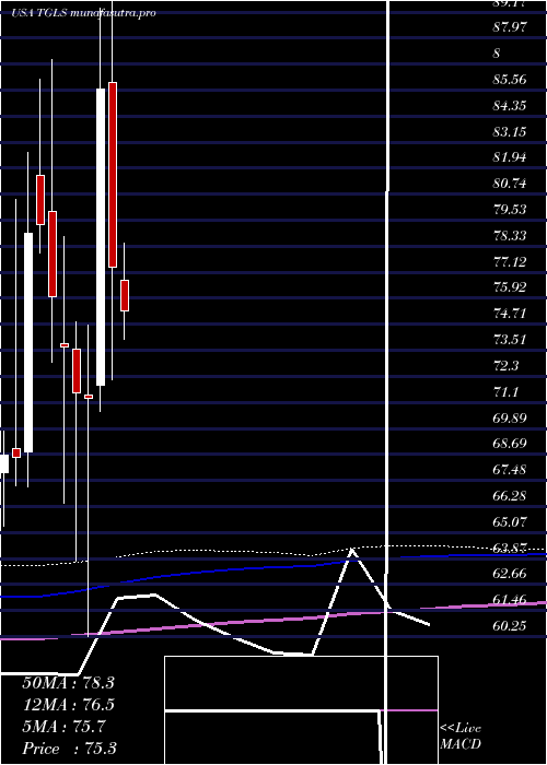 monthly chart TecnoglassInc