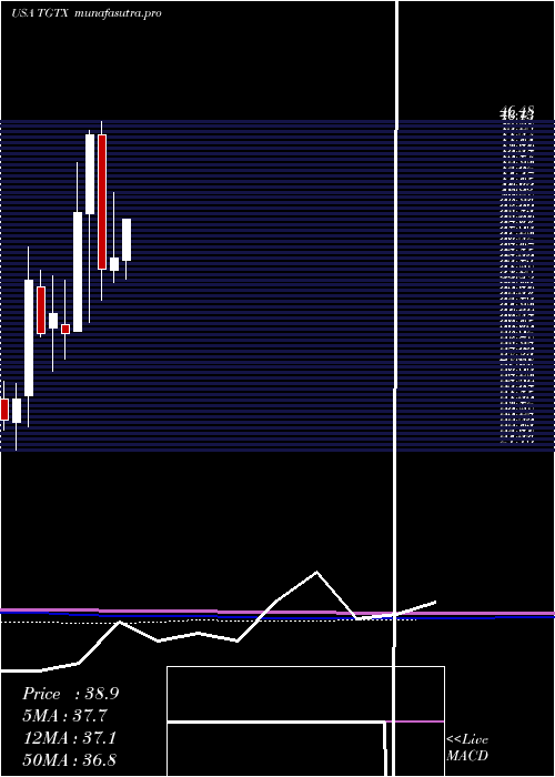 monthly chart TgTherapeutics