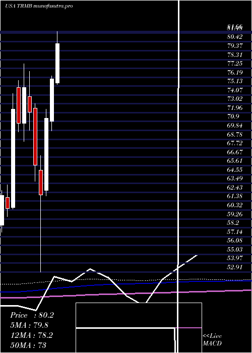 monthly chart TrimbleInc