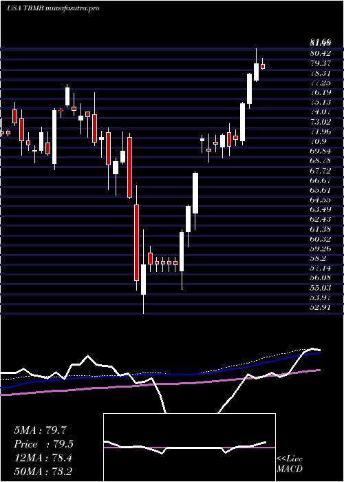 weekly chart TrimbleInc