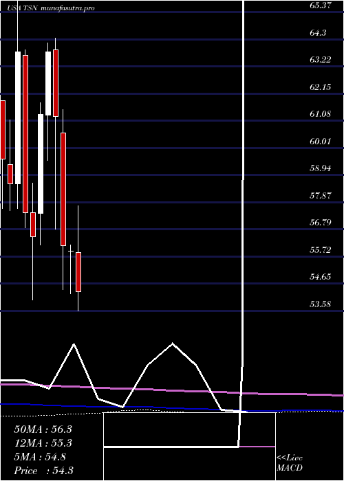 monthly chart TysonFoods