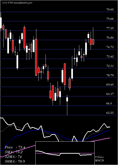 Daily chart TradeDesk