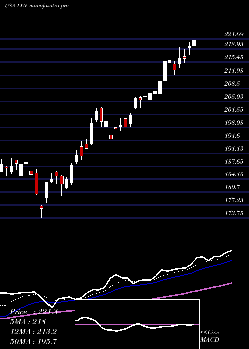 Daily chart TexasInstruments