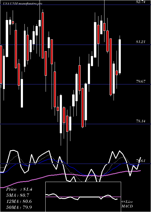Daily chart UnumGroup