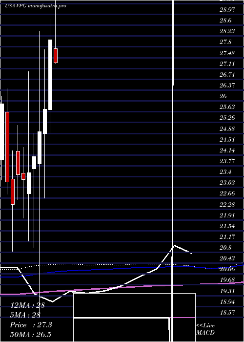 monthly chart VishayPrecision