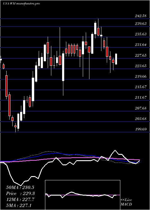 weekly chart WasteManagement