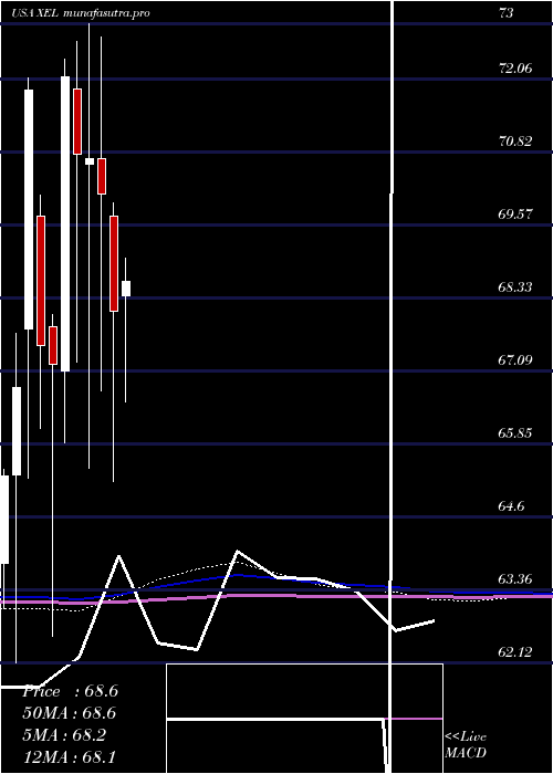 monthly chart XcelEnergy