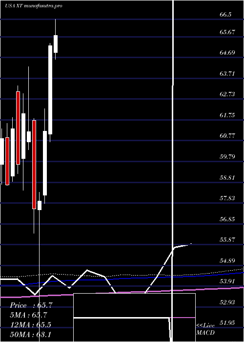 monthly chart IsharesExponential
