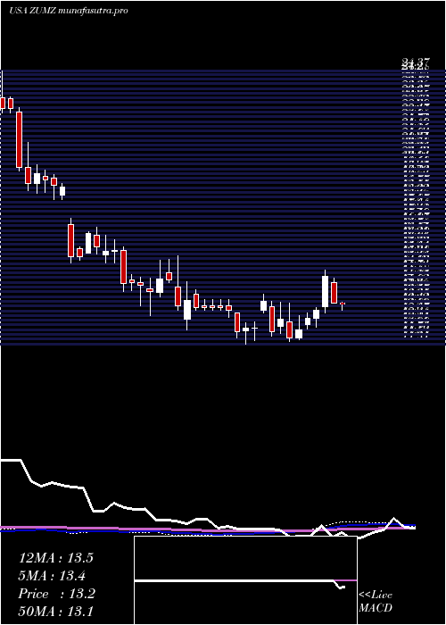 weekly chart ZumiezInc